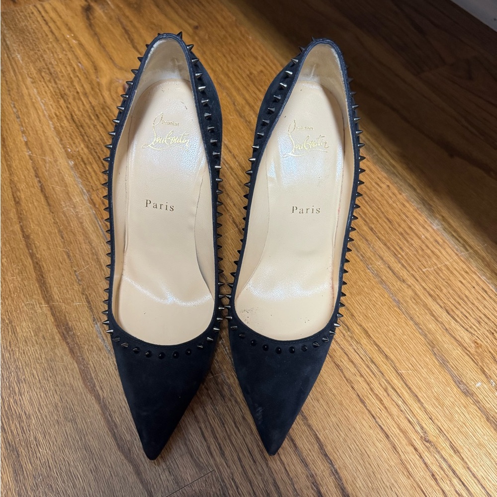 Christian Louboutin Black Studded Pumps